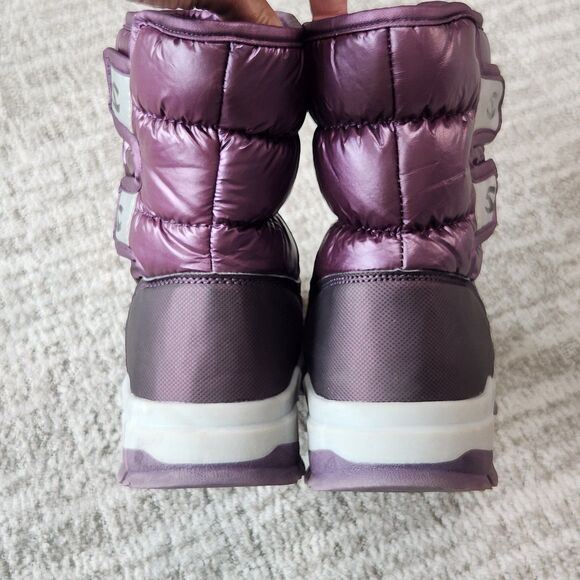 Hobibear womens snow winter boots purple size 40 EU or 8.5-9 US - Picture 8 of 11